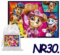 PUZZLE 96 EL. UKŁADANKA PREZENT PSI PATROL PIESKI