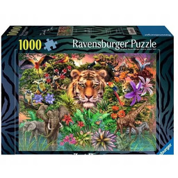 Puzzle 2D Tygrys w ogrodzie 1000 el.