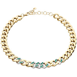 Biżuteria CHIARA FERRAGNI J19AUW47. Naszyjnik, Kolor zielony. Kobieta.