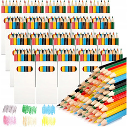 20 OPAKOWAŃ MINI KREDEK - 120 KREDEK WIELOKOLOROWYCHDLA