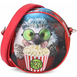 Krazymals Hedgehog -Okrągła Torebka, Wielokolorowa, 18 x 18