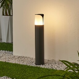Zewnętrzna Lampa Lucande, Paikea, ściemnialny, czarny, metal, nowoczesny