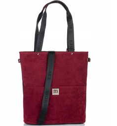 Torebka Monnari Torba Shopper Duża Praktyczna Zamszowa Premium