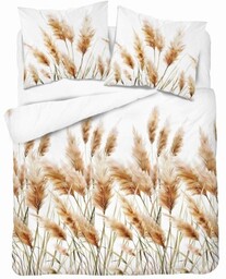Pościel satynowa 160x200 Home Satin 410 biała złota