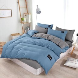 Pościel Dwubarwna 200x220 Elena 361 niebieska szara