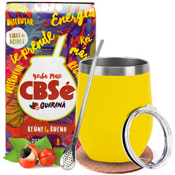 Zestaw Yerba Mate CBSe Energia Guarana - Kubek