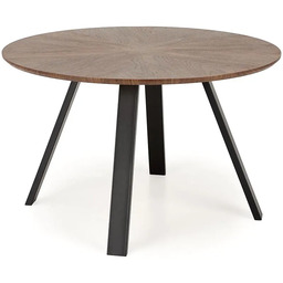 Edinos Okrągły fornirowany stół w stylu retro P0-S75