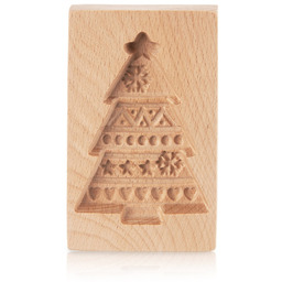 Foremka do ciastek drewniana choinka 13x8 cm