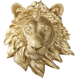 Zawieszki ścienne lew mini w kolorze złotym -