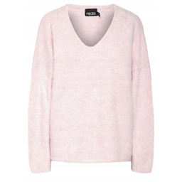 Pieces Damski Sweterek Różowy Ciepły na Co Dzień