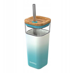 Quokka Liquid Cube Kubek szklany 540 ml ze