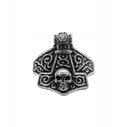 Sygnet srebrny pr. 925 Młot Thora r.22