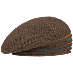 Beret z Dzianiny Liavera by bedacht, szarobrązowy, One