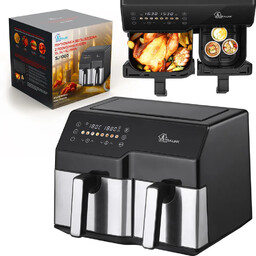 Frytownica 10L Air Fryer Sj-1000 Dual Duża Dwukomorowa