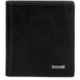 Portfel męski Skórzany Albatross Czarny