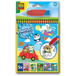 Kolorowanka wodna z pędzelkiem