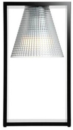 Kartell - Light-Air Lampa Stołowa Krystaliczna/Czarna
