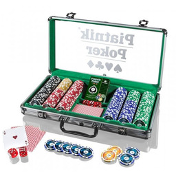 Piatnik Poker Alu-Case - 300 żetonów 14g
