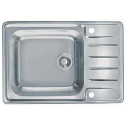 Alveus Praktik 120 1122463 Stalowy Satynowy Zlewozmywak prostokątny