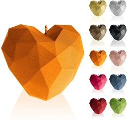 Candellana Heart Low-Poly - Świeca na walentynki -