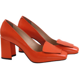 La Manche Buty w kolorze łosiosiowym na koturnie