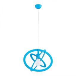 Lampa dziecięca wisząca GRADI ELIPSE BLUE E27 wys.