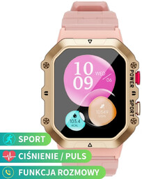 Zegarek dziecięcy SMARTWATCH KOMUNIA Rubicon RNCF28 różowy