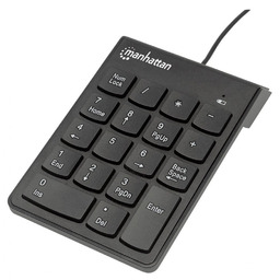 Klawiatura numeryczna MANHATTAN Ultra Slim USB czarna