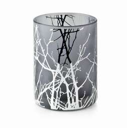 ODETTE SILVER Świecznik 10xh12,5cm