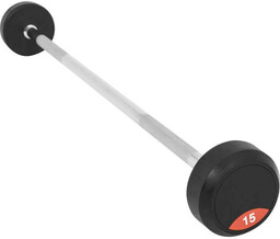 Sztanga gumowana prosta stała 10kg
