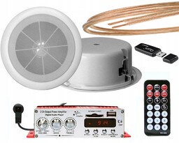 Sufitowy Zestaw Audio Bluetooth Radio Łazienkowe