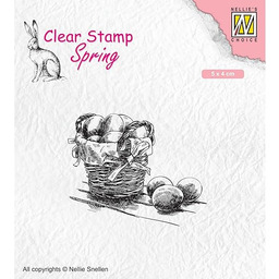 Nellies Choice Clearstamp wiosenne jajka wielkanocne