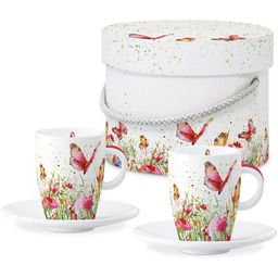 PORCELANOWE FILIŻANKI DO ESPRESSO Flowerfield - Łąka