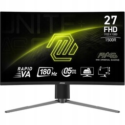 Monitor zakrzywiony 27" Msi Mag 27C6PF Fhd |180Hz