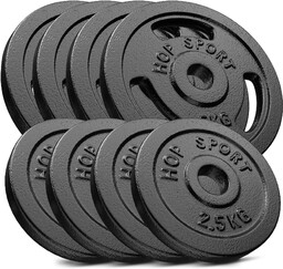 Zestaw obciążeń żeliwnych 30kg (4x5, 4x2.5)