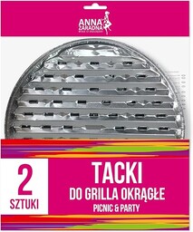 Anna Zaradna Tacki do grilla okrągłe 2szt