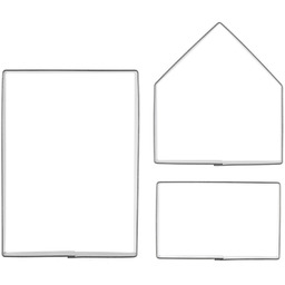 Wykrawacze do ciastek stalowe domek z piernika 3