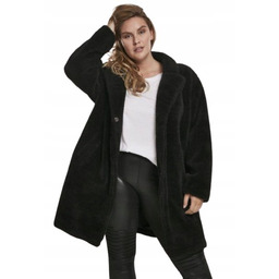 URBAN CLASSICS PLUS SIZE PŁASZCZ DAMSKI CZARNY ZIMA