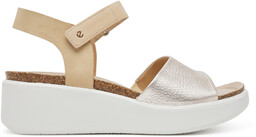 Sandały ECCO Flowt Wedge 27231360704 Złoty