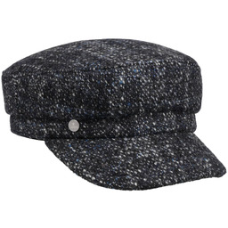Czapka Żeglarska Velisa Wool by Lierys, niebieski nakrapiany,