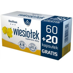 OLEOFARM Suplement diety Wiesiołek (80 kapsułek)