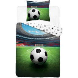 Pościel bawełniana zielona piłka POT-138
