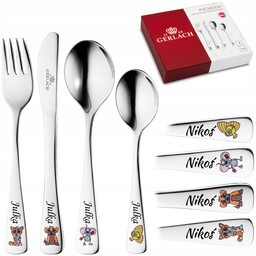 Sztućce dla Dzieci Gerlach Pychotki z Grawerem Chrzest