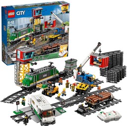 LEGO 60198 City Pociąg towarowy, Zabawka dla Dzieci,