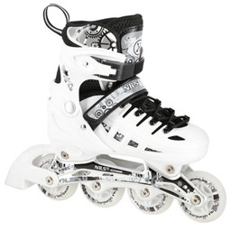 NILS EXTREME Łyżworolki NH10905 4w1 (rozmiar 39-42) Biało-czarny