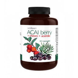 VITADIET acai berry + chrom + acerola, 90kaps.