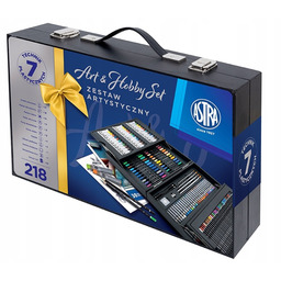 Astra Duży Zestaw Artystyczny 218 el. Walizka Kredki
