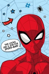 Kocyk dziecięcy z miękkiego coralu PUSZYSTY KOC Spiderman