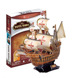 Cubic Fun, puzzle 3D Żaglowiec Santa Maria