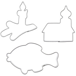 Wykrawacze do ciastek stalowe 3 szt.